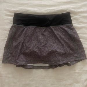 Lululemon heather grey athletic skirt